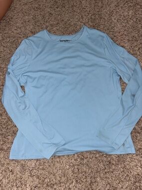 Women's XL Hang Ten Light Blue Long Sleeve UV Protection